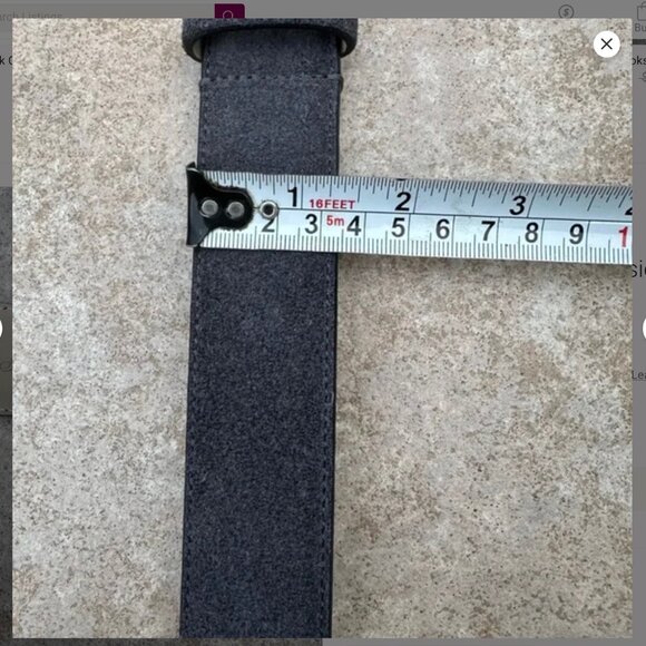 Brooks Brothers Men’s Classic Suede Belt - Picture 3 of 4